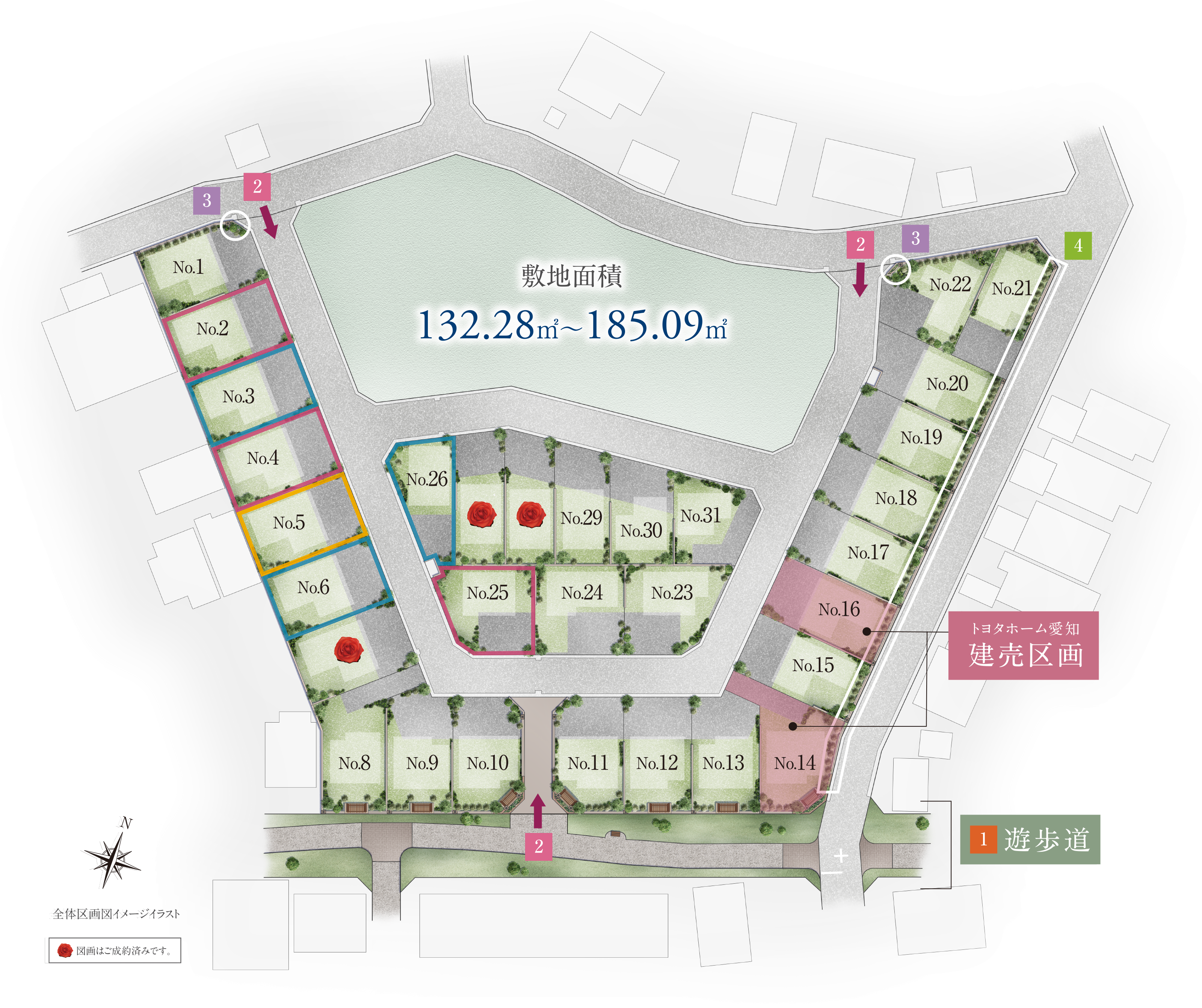 全体区画図イメージイラスト